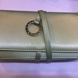 Bulgari Clutch wallet Sage Green NWOT wedding clutch Wallet Evening Bag